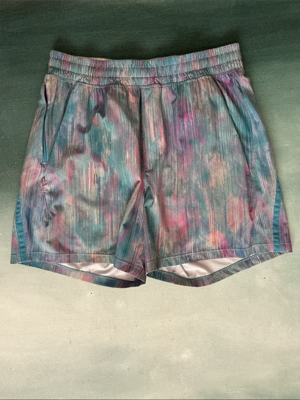 Lululemon Athletica Pacebreaker Shorts Pixel Diffuse Multi Pattern